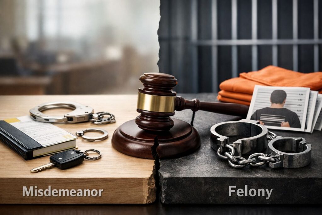Misdemeanor vs. Felony: What Really Separates Them?