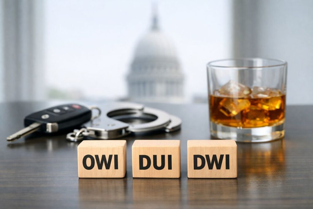 OWI vs. DUI vs. DWI in Wisconsin: What’s the Difference?